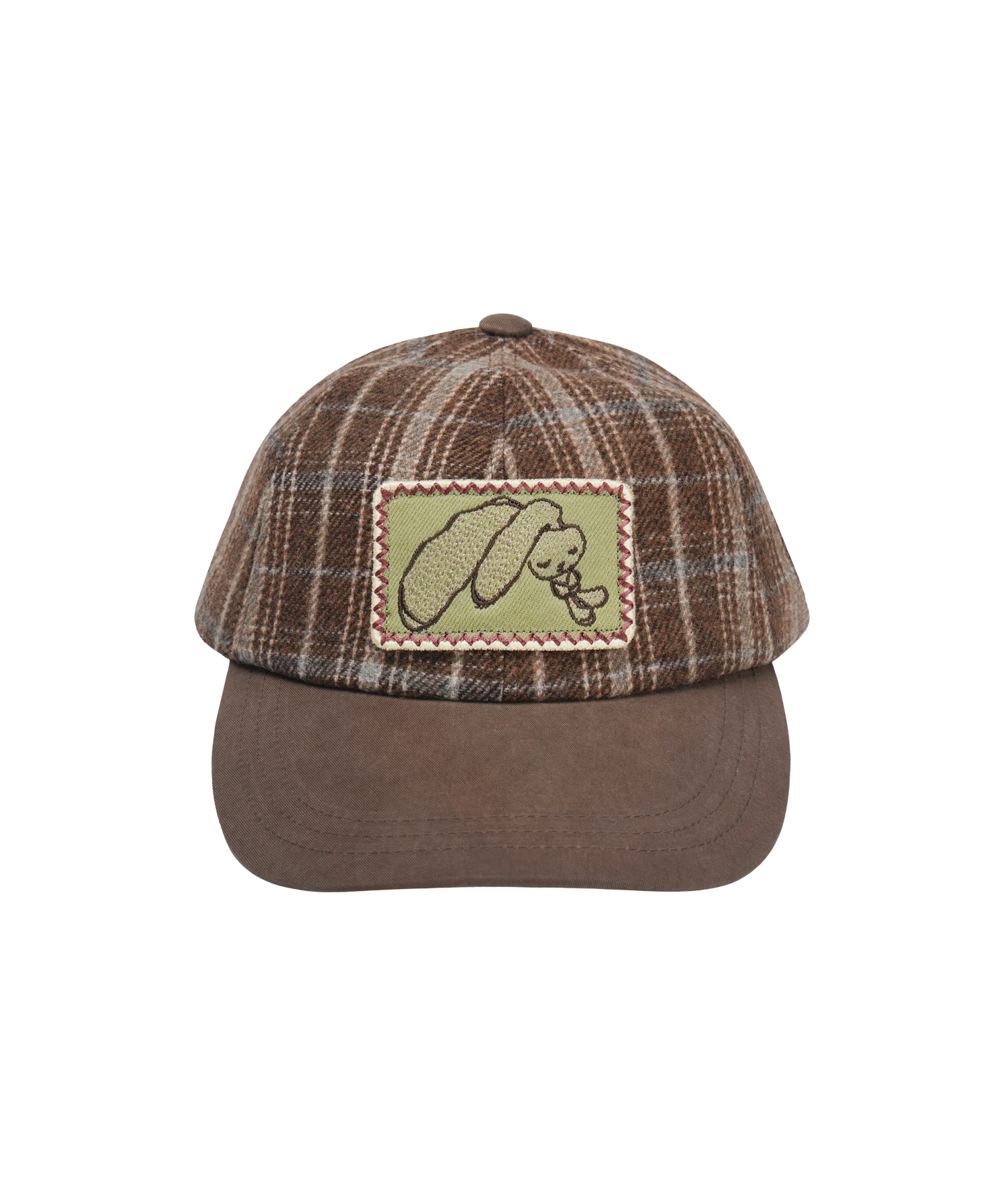 TEJI BUNNY EMBLEM CAP BROWN