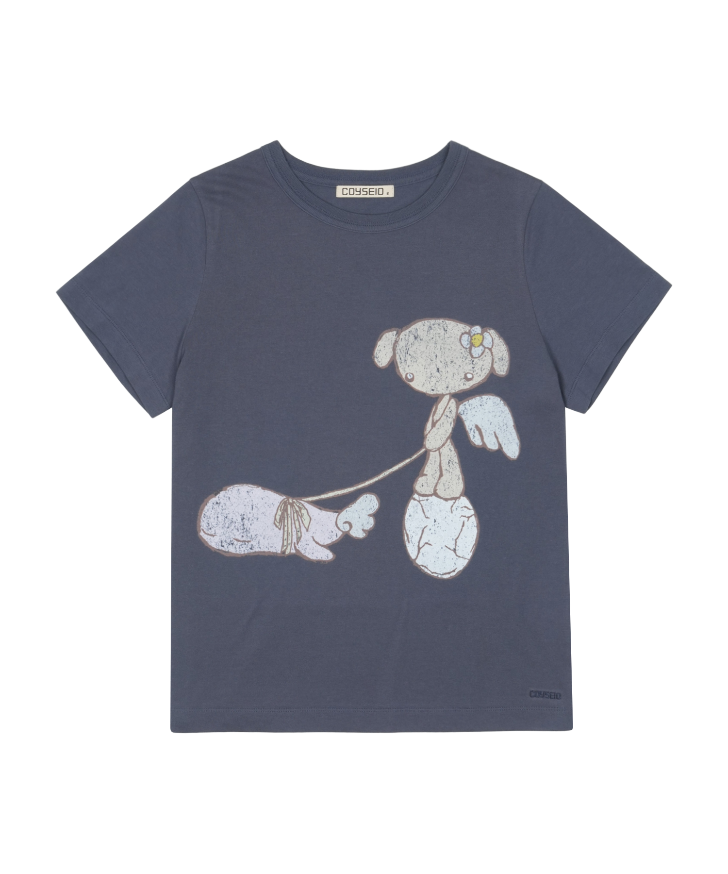 TEJI VINTAGE GRAPHIC T-SHIRT NAVY