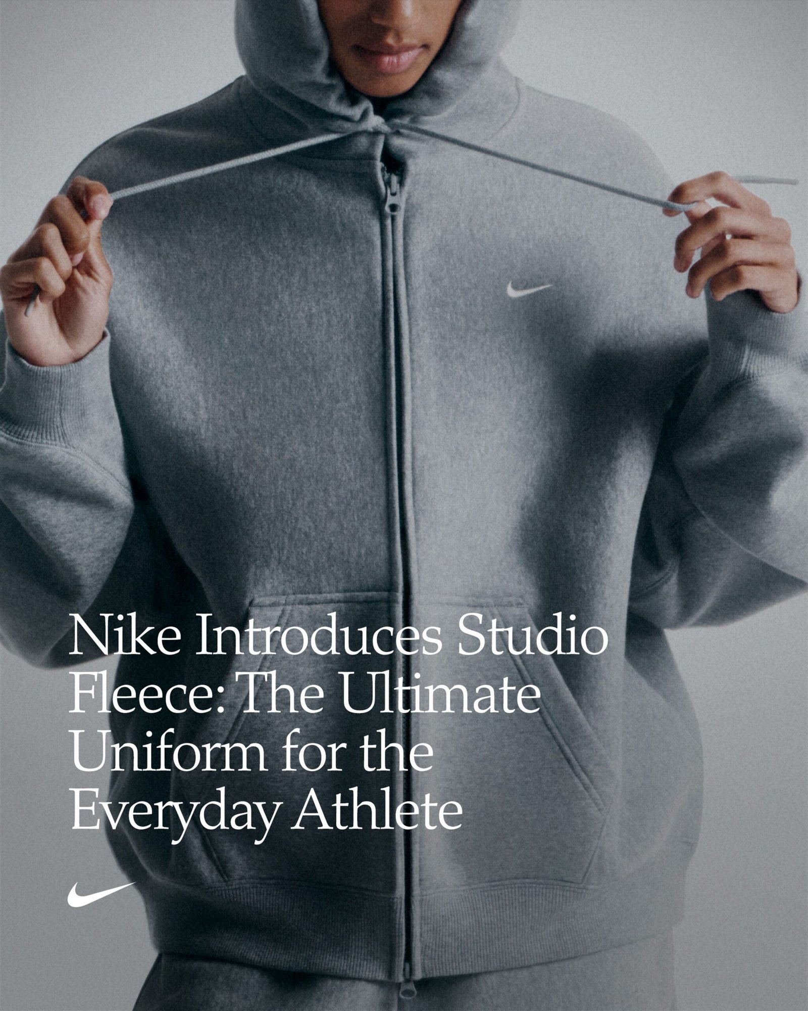 나이키 Studio Fleece 집업 후디 공식 캠페인