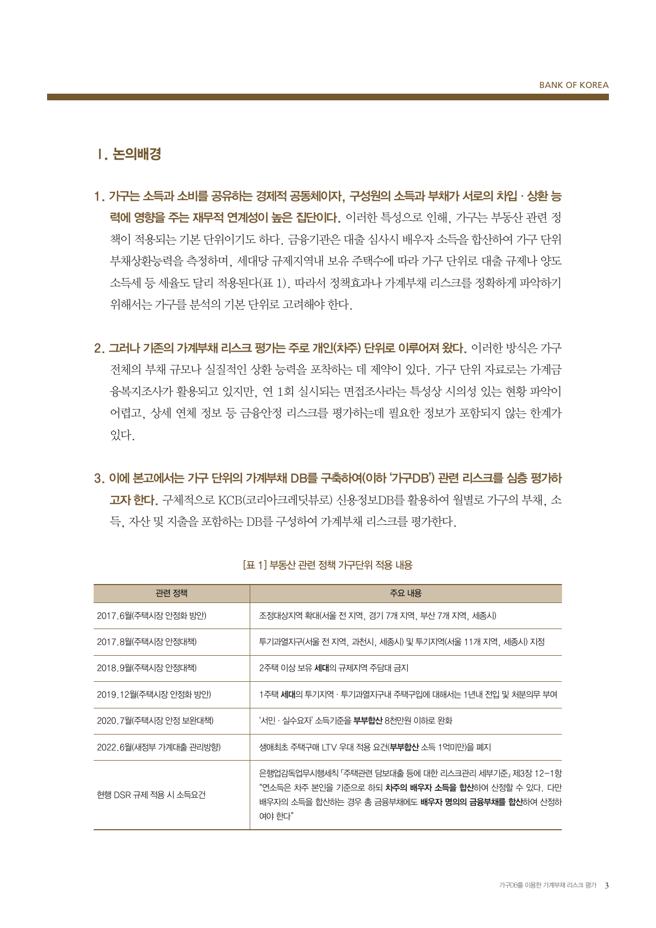 가구DB 표본과 분석 방법
