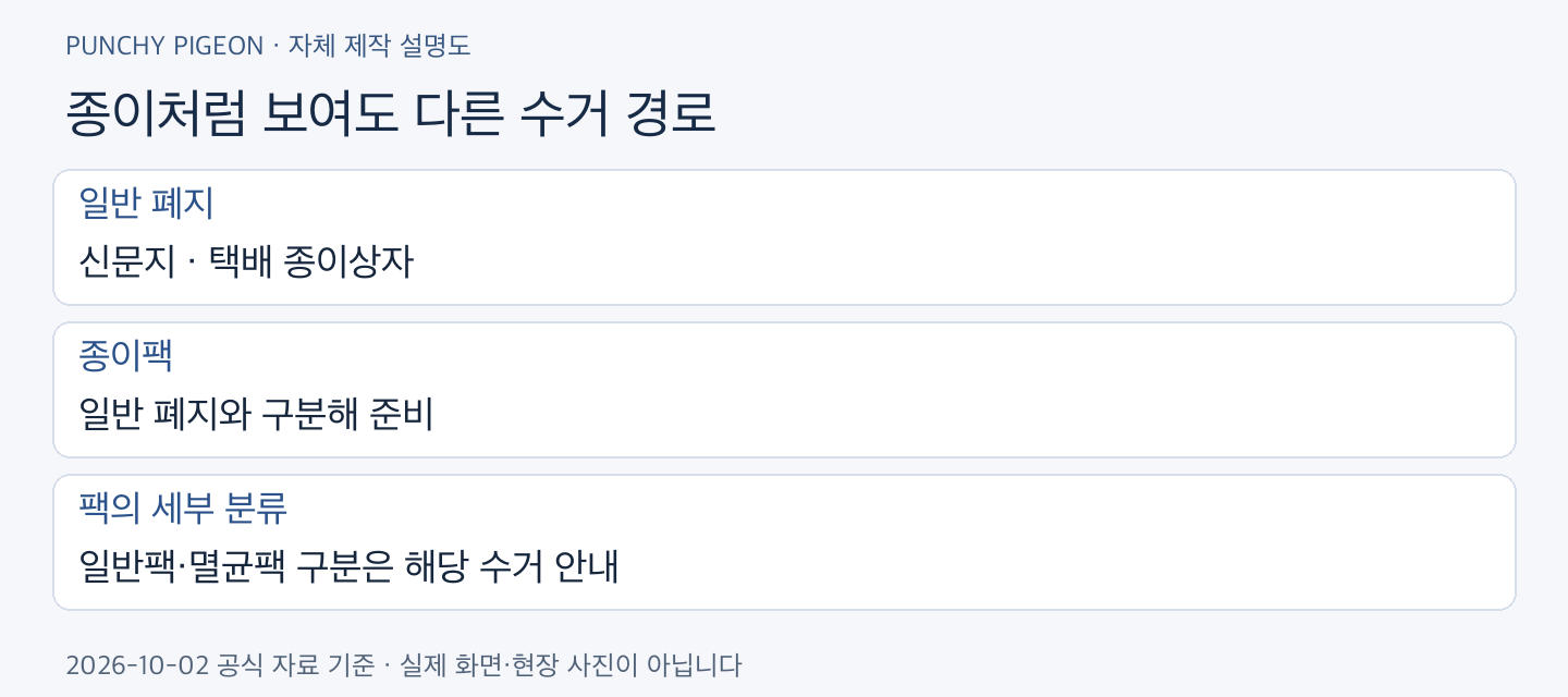 종이팩 분리배출 종이처럼 보여도 다른 수거 경로